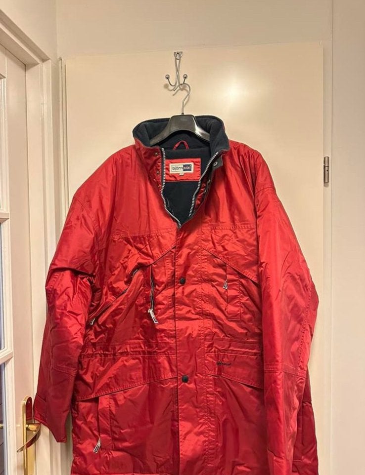 Winterjas maat xxxxl (4xl) bordeau rood met capuchon, Ophalen of Verzenden, Nieuw, Overige maten, Rood