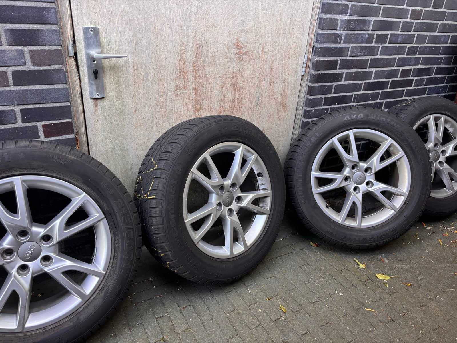 Set 17 inch velgen met banden 215/60R17, Ophalen, 215 mm, Banden en Velgen, Nieuw