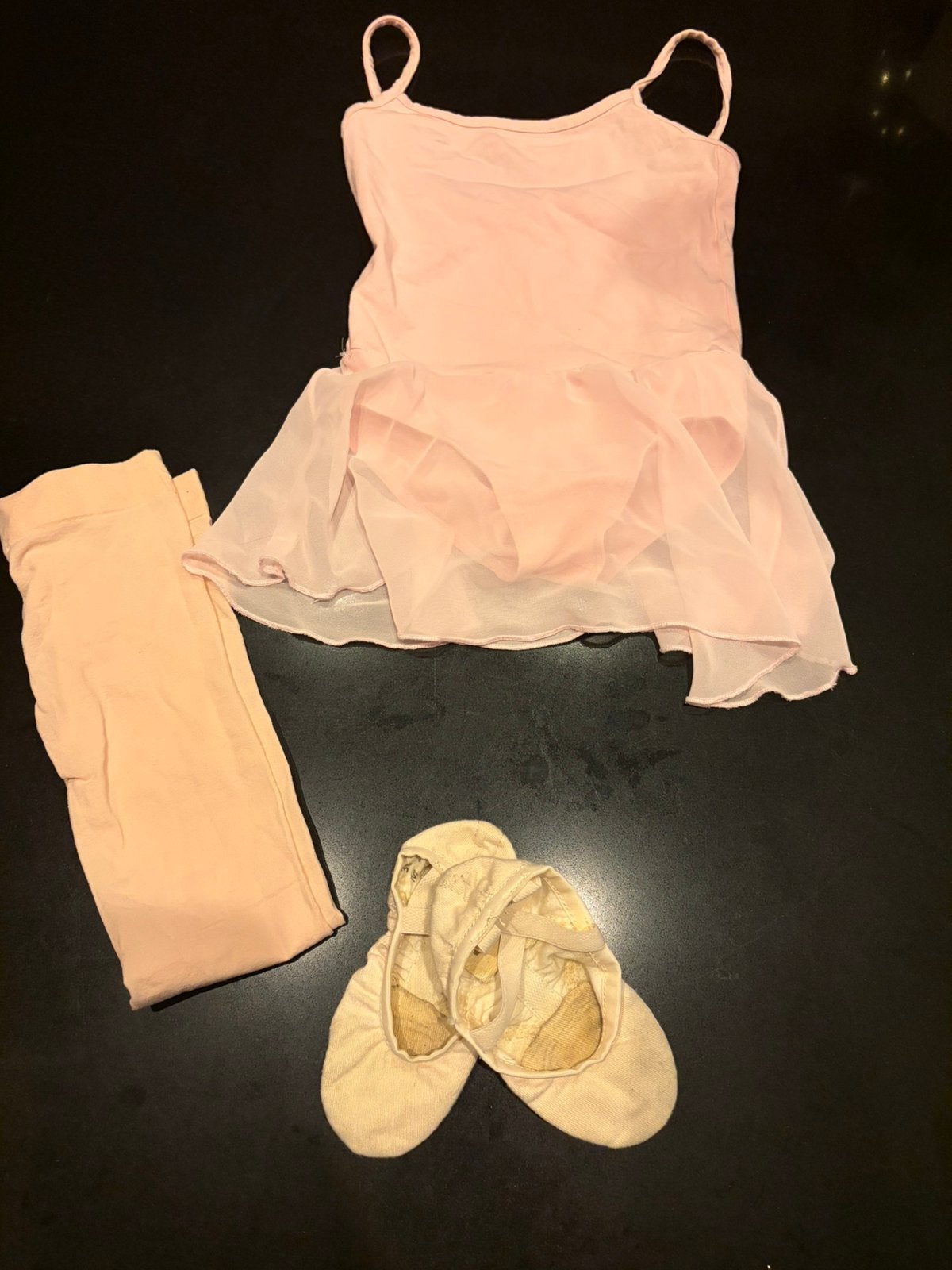 Roze balletset Papillon maat 6 + schoenen maat 30, Ophalen, Gebruikt, Kleding