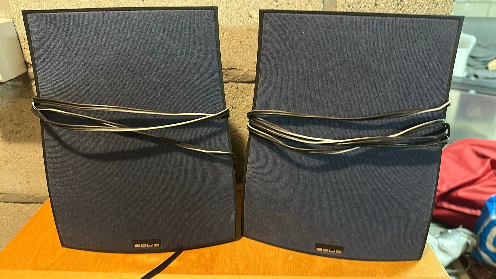 B&W Solid S100 speakers + extra fronten, Ophalen, Gebruikt, Inclusief muurbeugels, 60 tot 120 watt