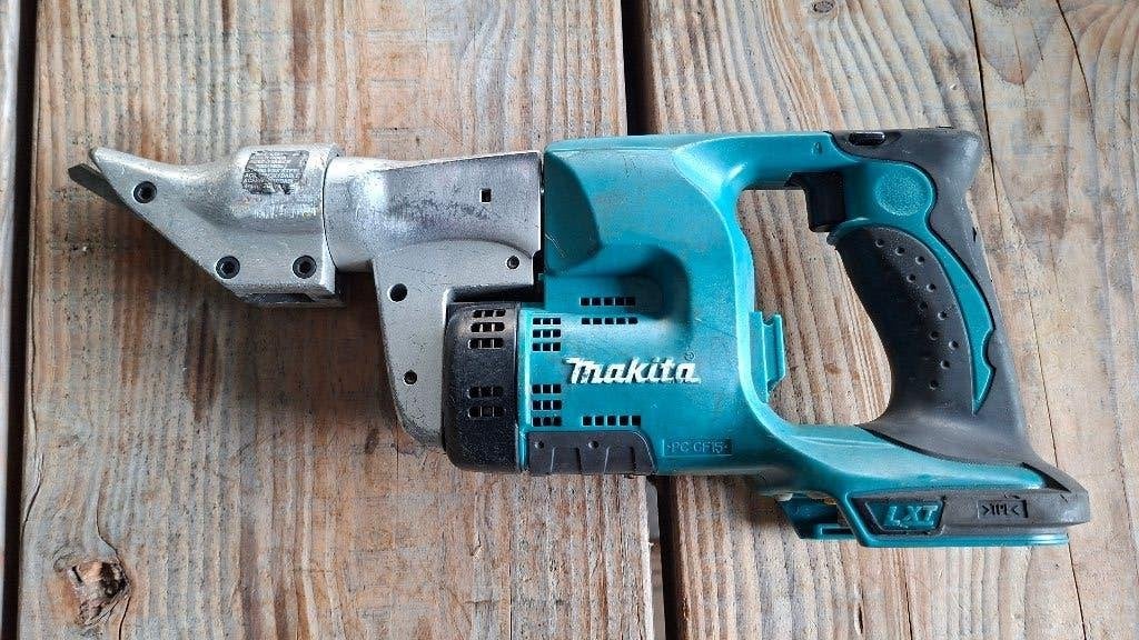 Makita DJS130 Plaat schaar doorloop schaar., ., Ophalen of Verzenden, Zo goed als nieuw, .