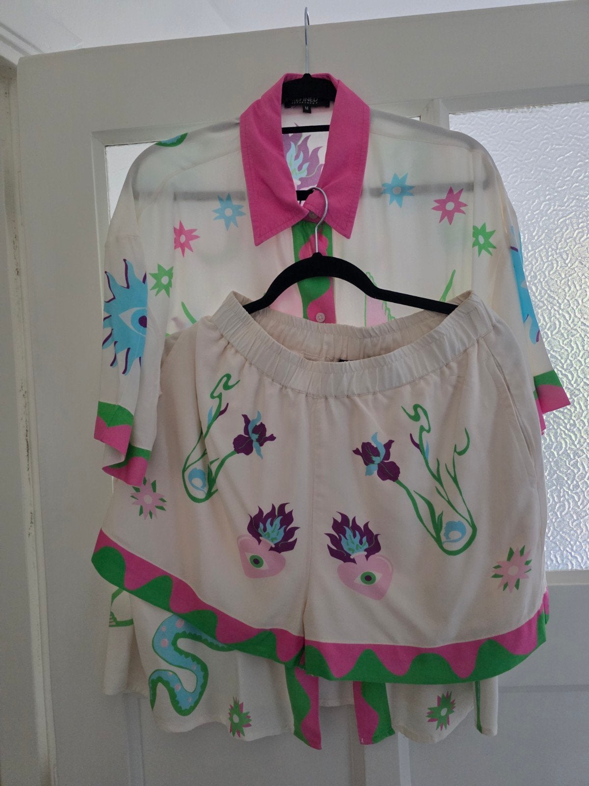 Refined Department set: blouse en korte broek met print, Refined Department, Ophalen of Verzenden, Zo goed als nieuw