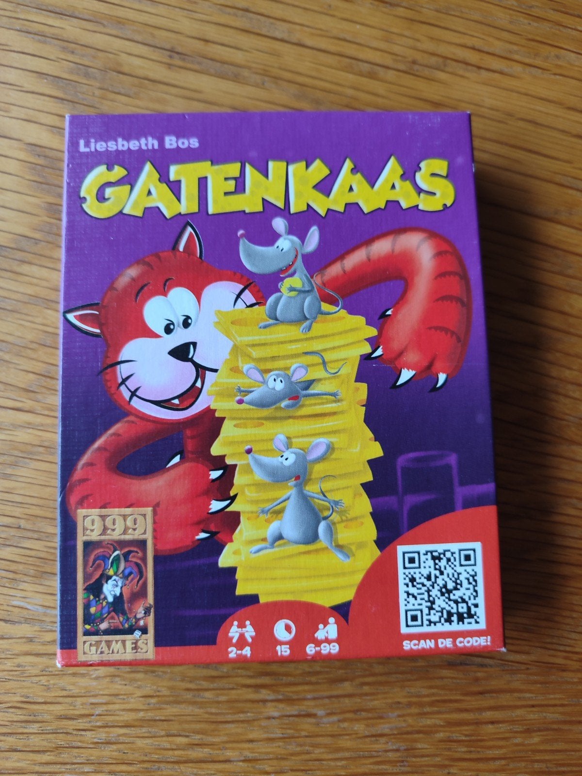 Gatenkaas spel, Hobby en Vrije tijd, Gezelschapsspellen | Bordspellen, Een of twee spelers, Ophalen of Verzenden, Zo goed als nieuw