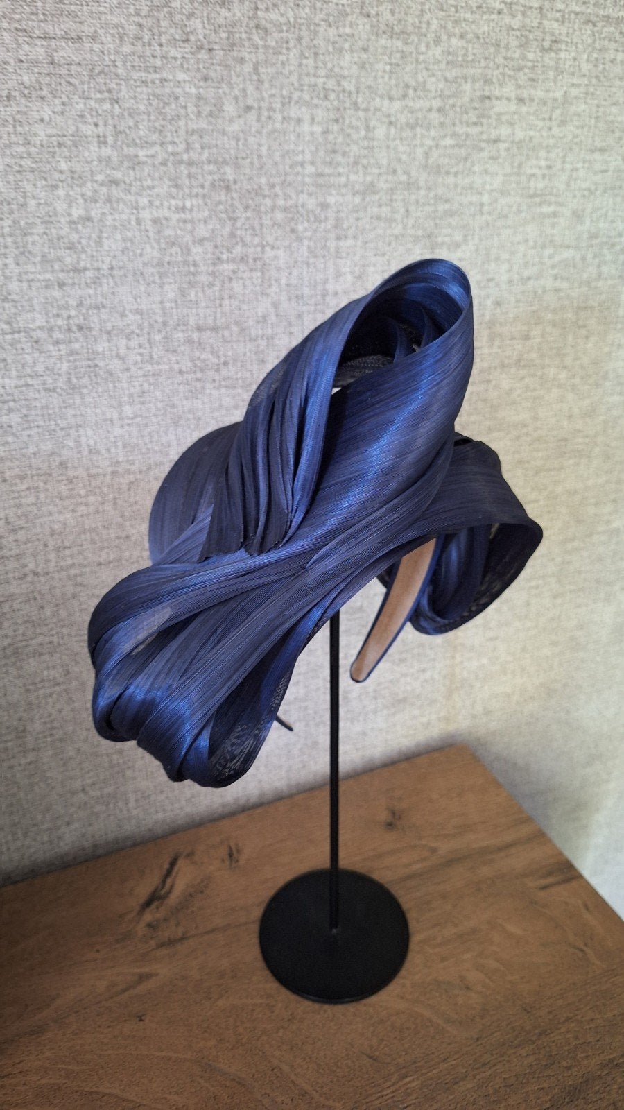 Elegante marineblauwe fascinator, Hoed, Nieuw, Onbekend, One size fits all