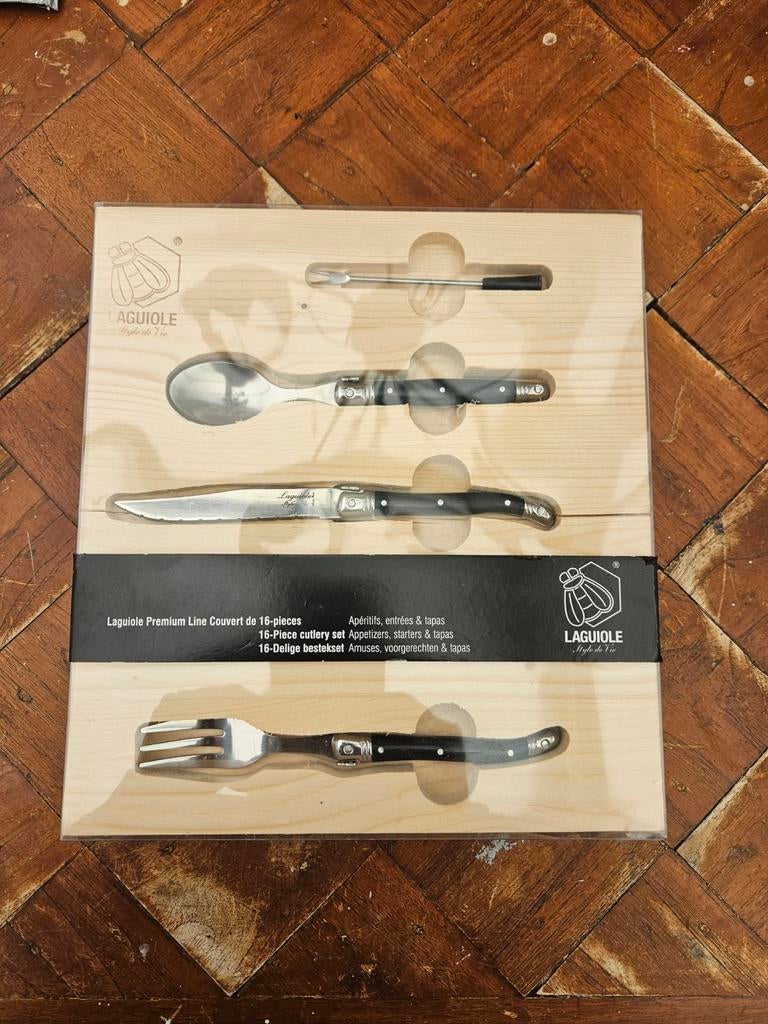 Laguiole Premium Line Bestekset 16-delig, Ophalen, Nieuw, Rvs of Chroom