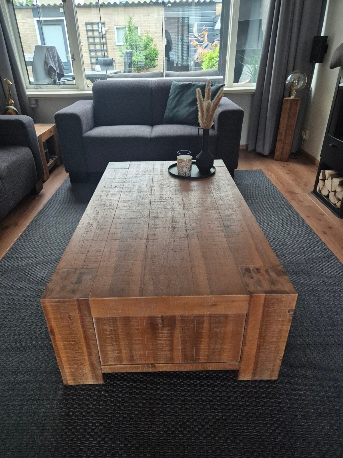 Salontafel tafel, Ophalen