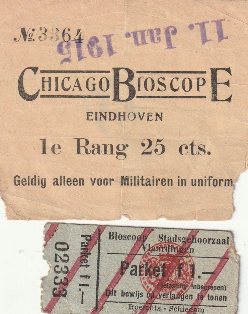 2 bioscoopkaartjes  (Eindhoven en Vlaardingen), Ophalen of Verzenden, Gebruikt
