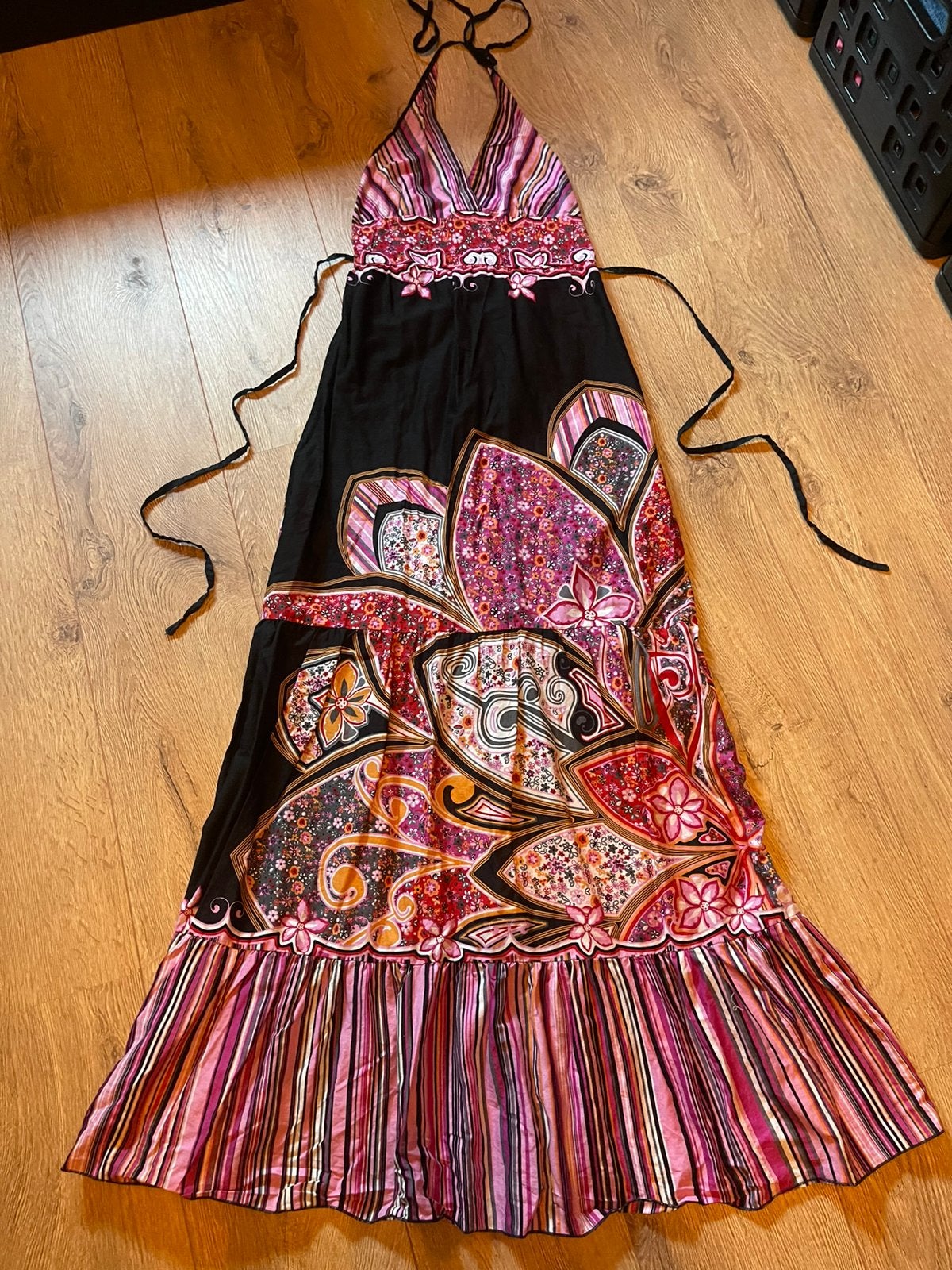 Formula Joven boho  / gypsie  maxi jurk maat M, Kleding | Dames, Maat 38/40 (M), Zwart, Ophalen of Verzenden, Zo goed als nieuw