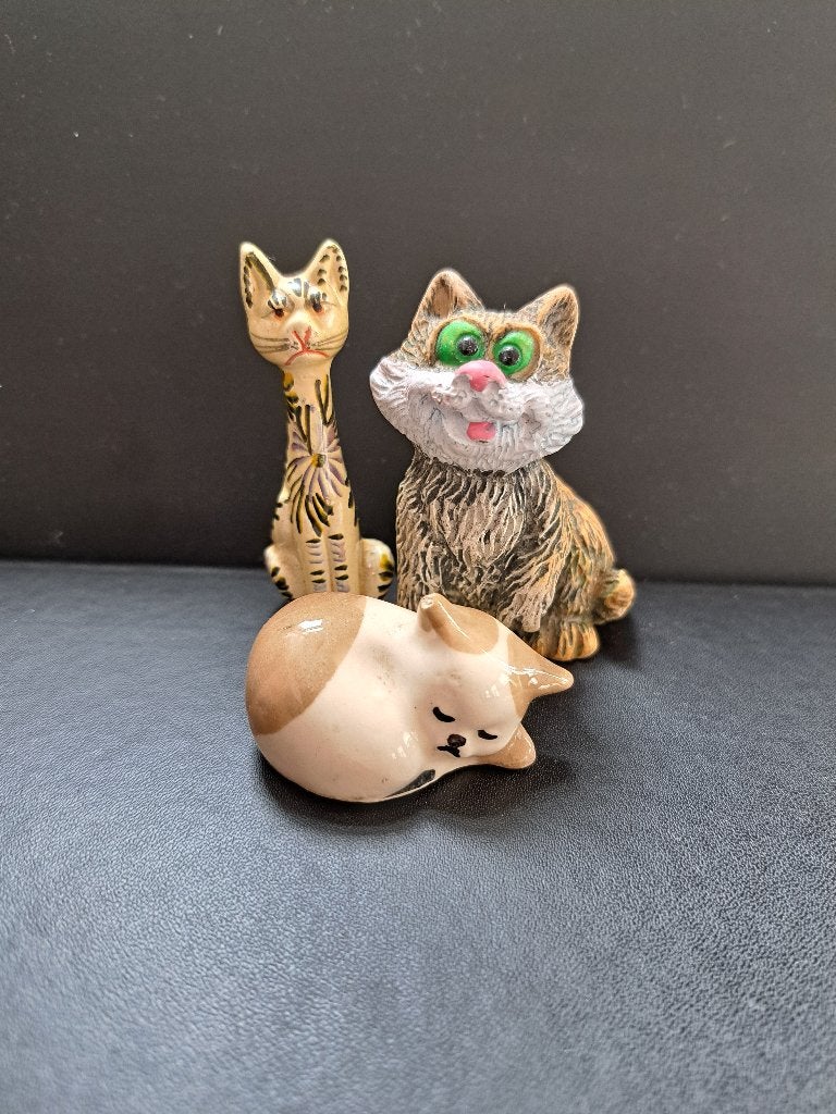 Verzameling kattenbeeldjes, Ophalen of Verzenden, Gebruikt, Dier