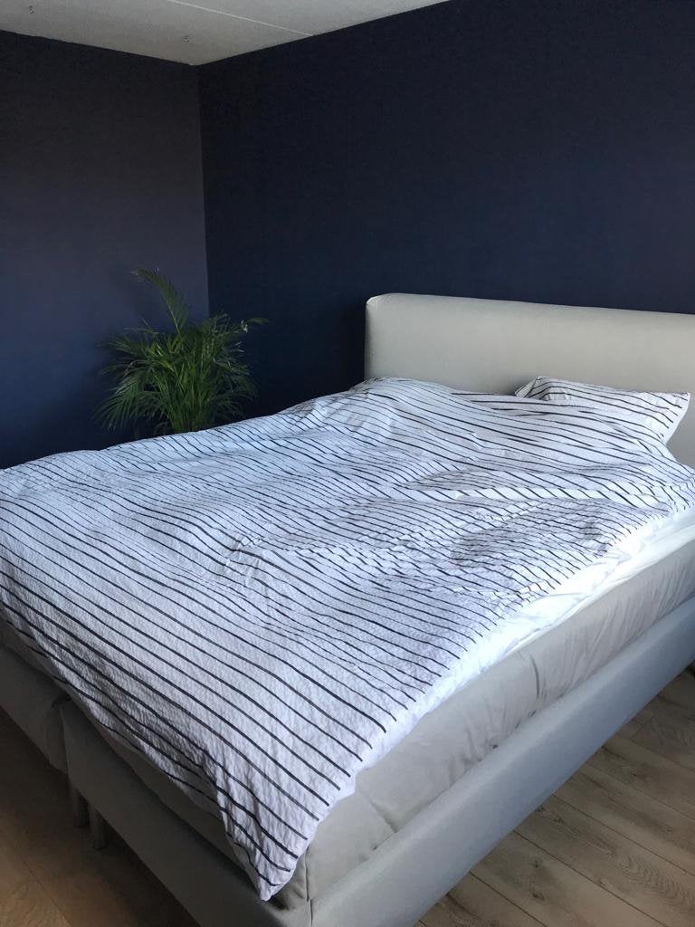 Ikea Dunvik Grijs 180x200 zonder matras, Ophalen, Gebruikt, Tweepersoons, 180 cm