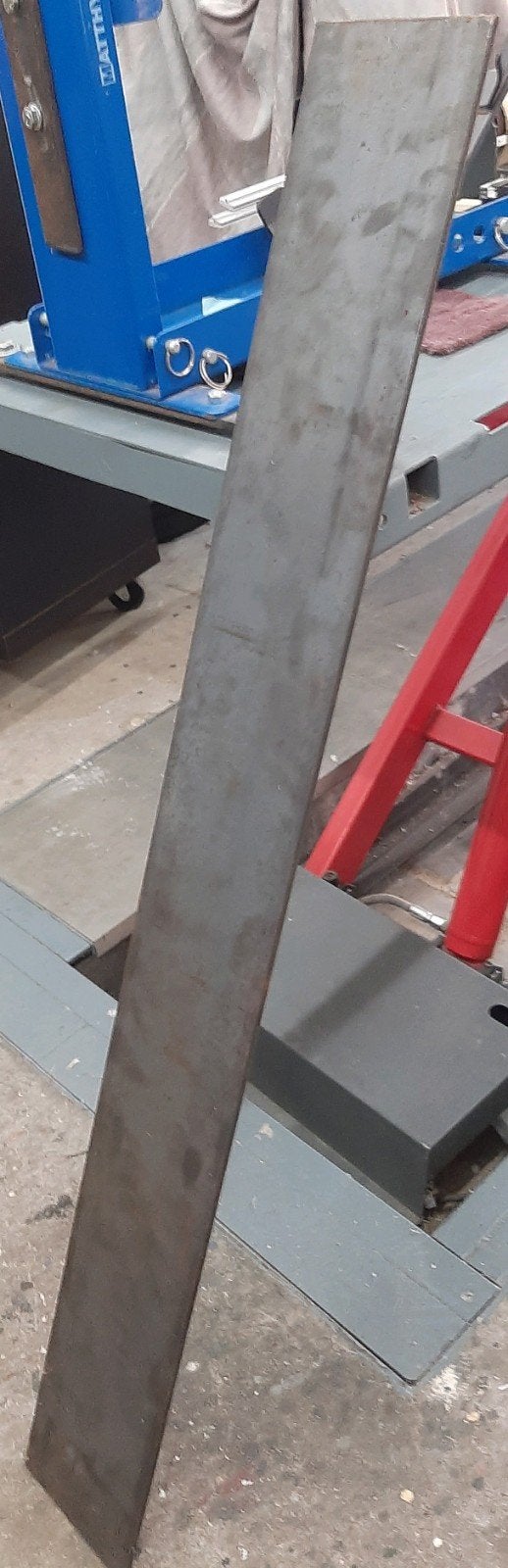 metalen  strip / plaat  150 mm x 5 mm  L=121 cm, Doe-het-zelf en Verbouw, Metalen, Ophalen, Nieuw