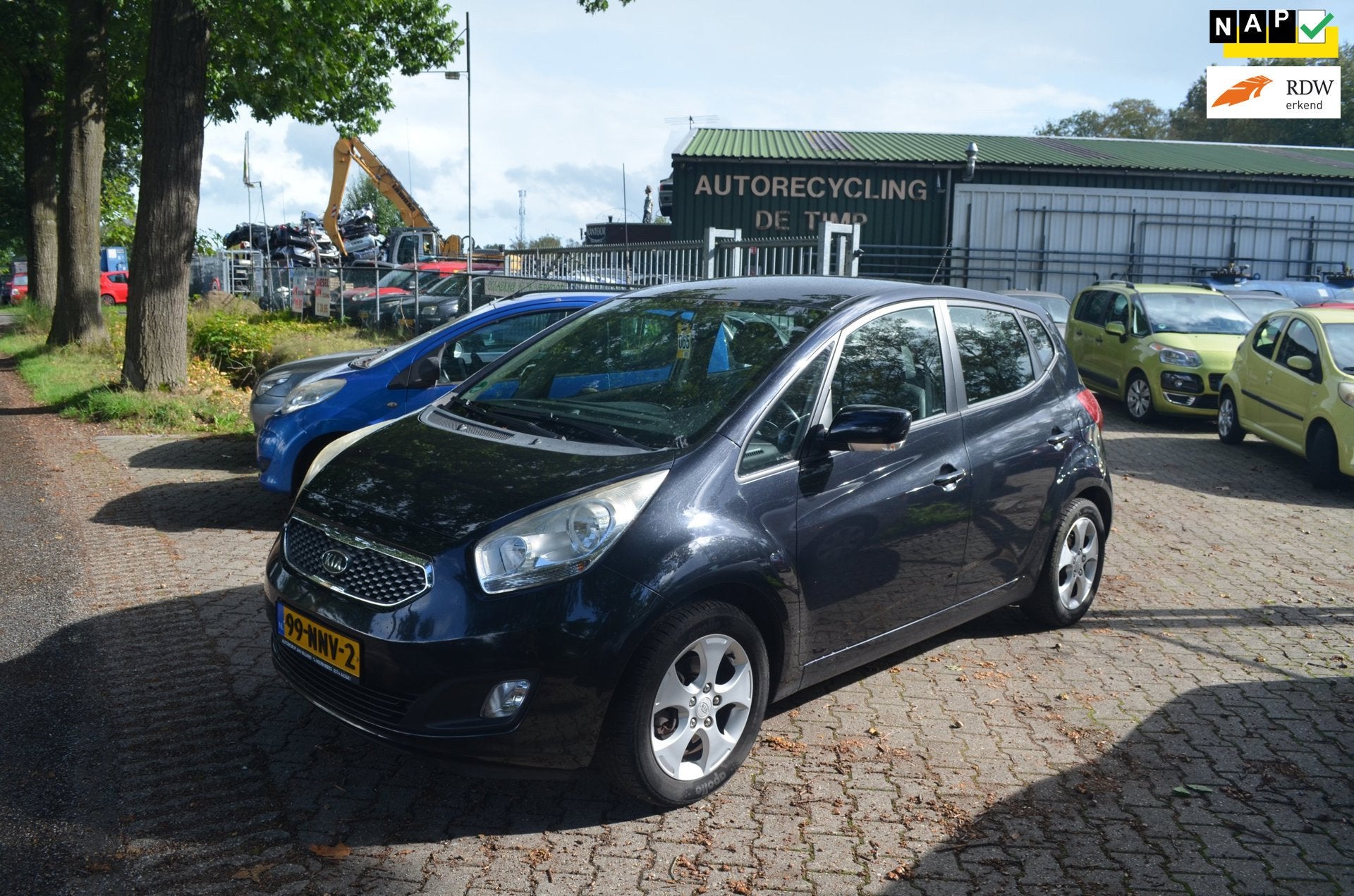 Kia Venga 1.6 CVVT X-ecutive automaat, Auto's, Euro 5, 1591 cc, 4 cilinders, Leder en Stof