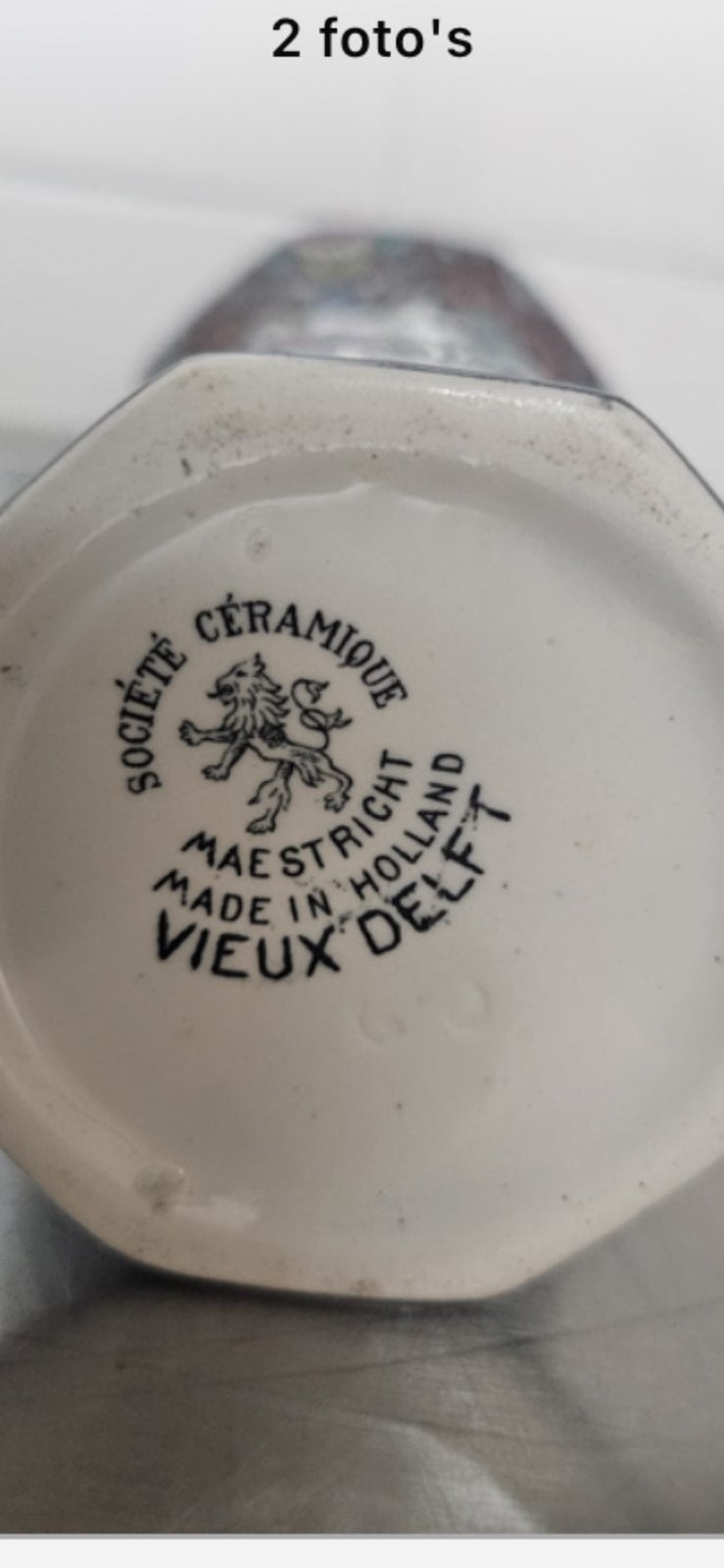 Société Céramique Maastricht – “Vieux Delft, Ophalen of Verzenden