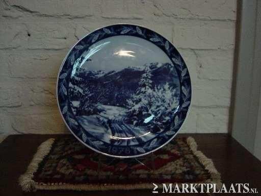 Kobalt blauw bord van Bavaria - 1976, Ophalen of Verzenden