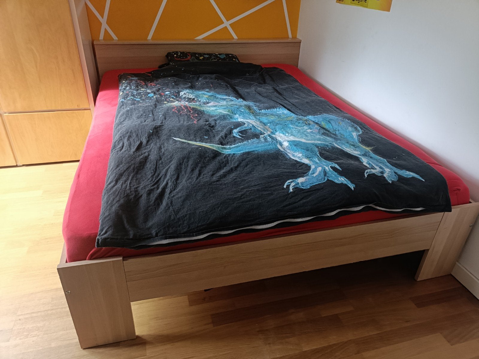 bed ombouw incl. elektrische bedbodem, Huis en Inrichting, Slaapkamer | Bedden, Ophalen, Gebruikt, Tweepersoons, 160 cm