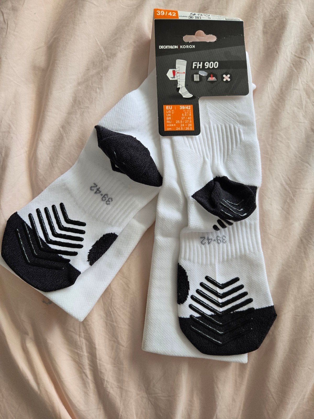 Nieuwe lange antislip sokken (maat 39-42), Sokken en Kniesokken, Wit, Korok, Nieuw