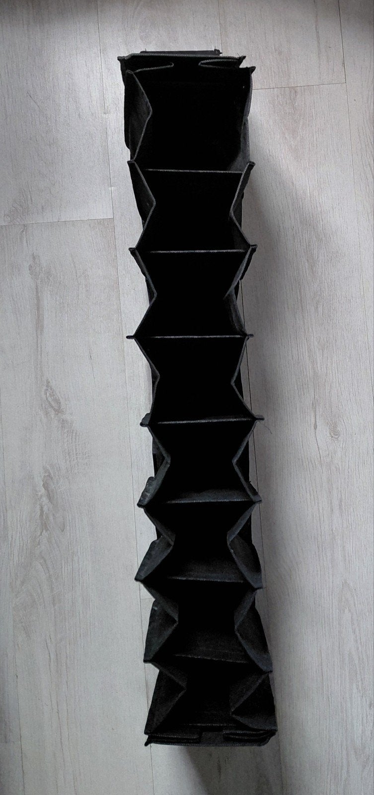 Zwarte opvouwbare opbergtas/organizer (NIEUW), Ophalen of Verzenden, Nieuw, Zwart, Textiel