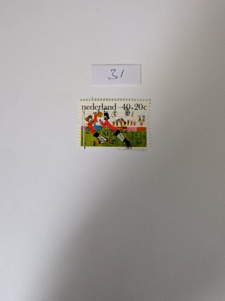 Voetbal, Verzenden, Na 1940, Gestempeld