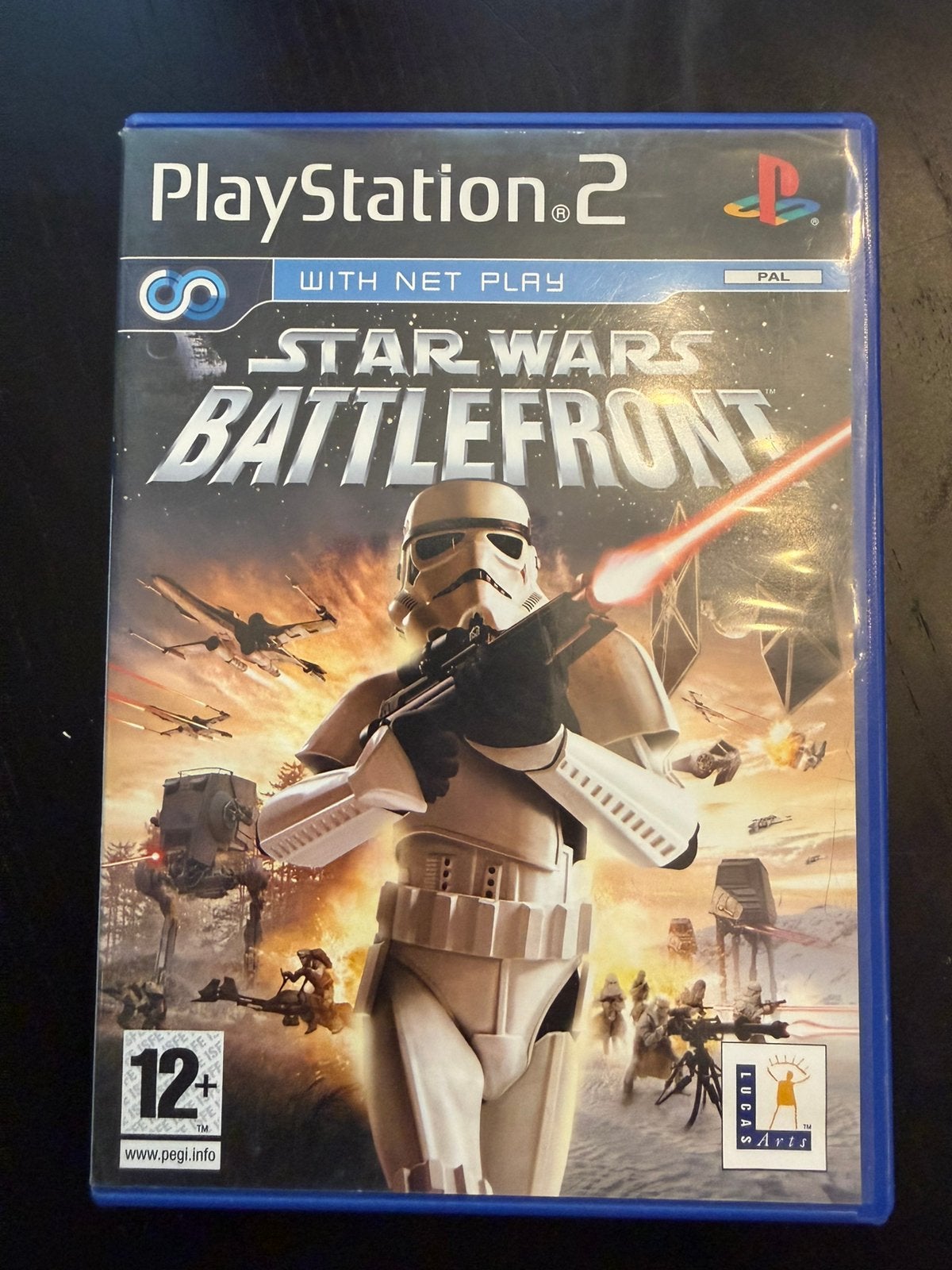 PS2 Star Wars Battlefront Compleet met Boekje, 1 speler, Ophalen of Verzenden, Zo goed als nieuw, Shooter