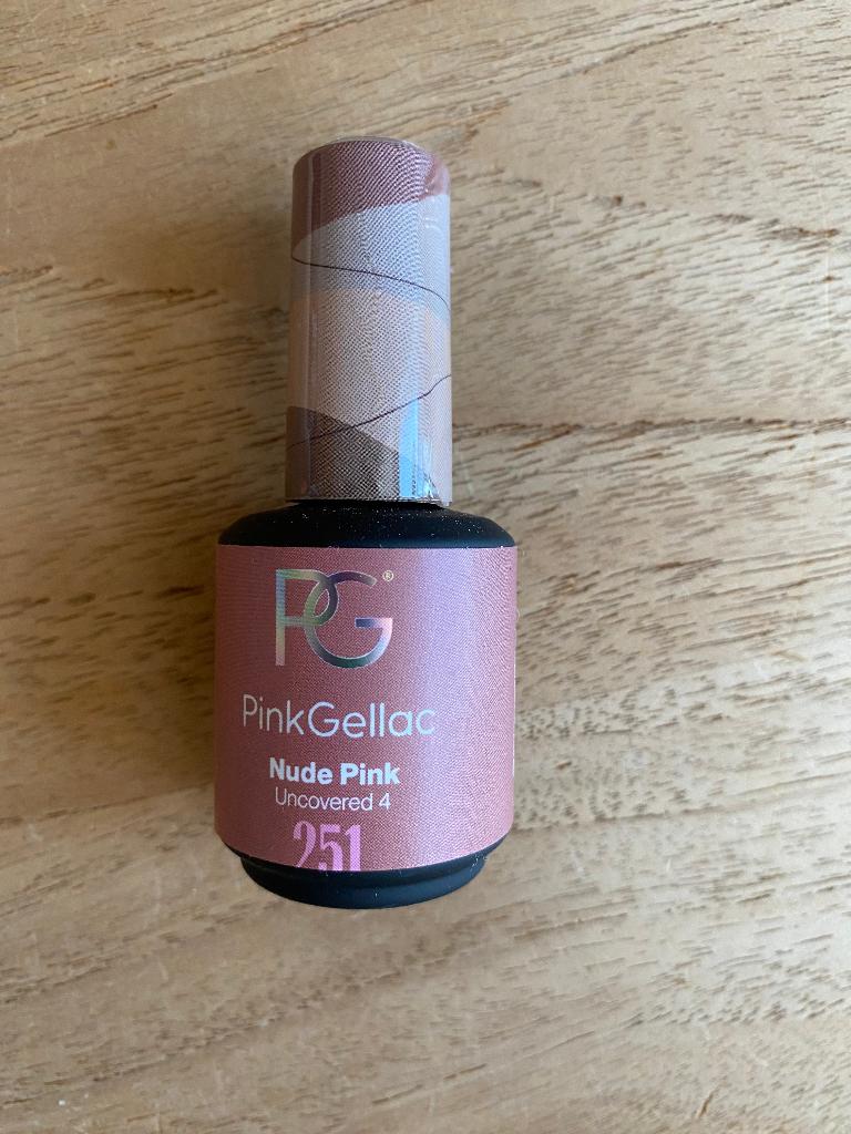 Pink Gellac, kleur Nude Pink, ongebruikt, vol flesje, Nieuw, Ophalen of Verzenden, Handen en Nagels, Make-up