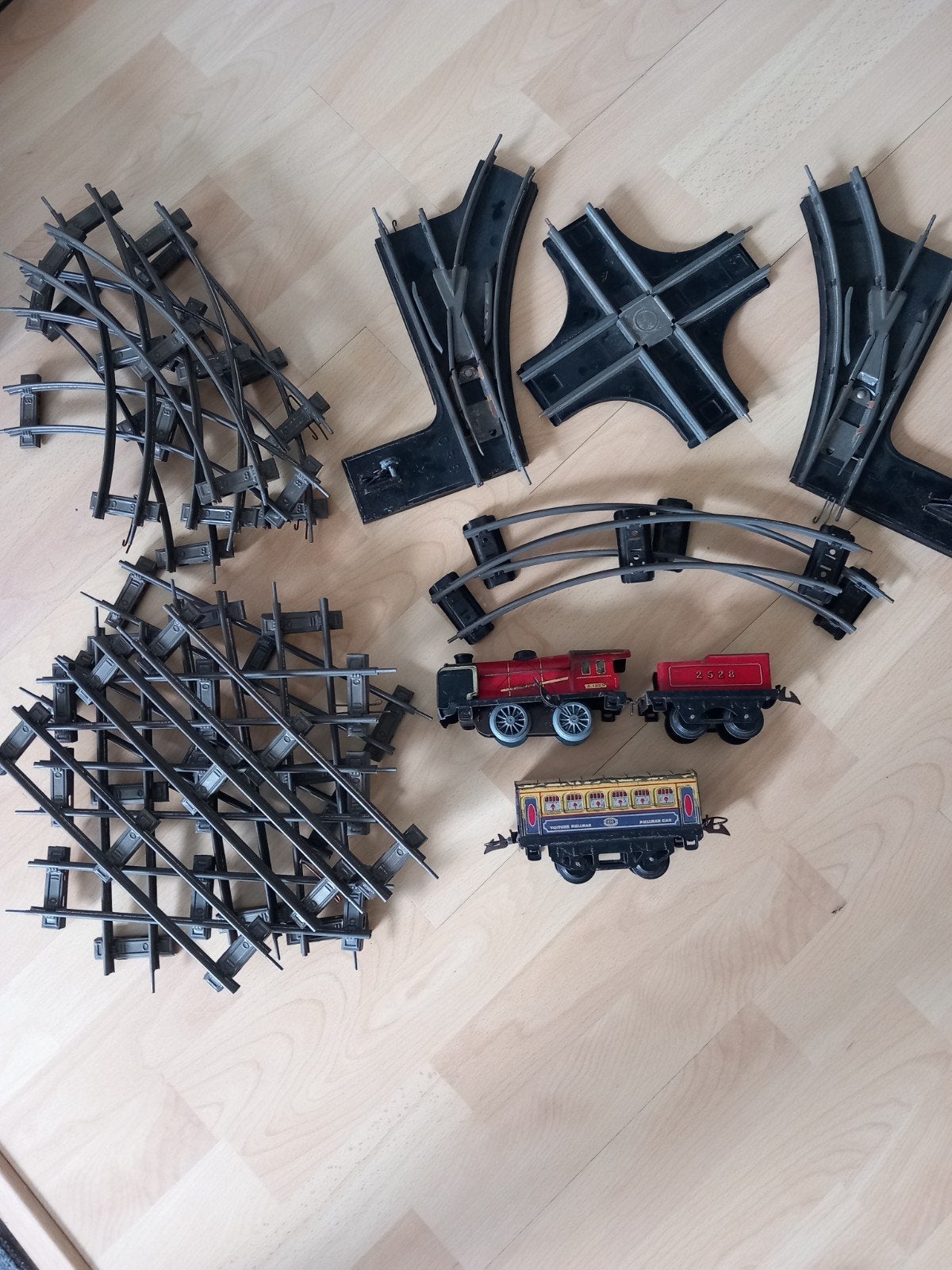 Vintage Meccano Treinset met Rails en Accessoires, Antiek en Kunst, Ophalen of Verzenden