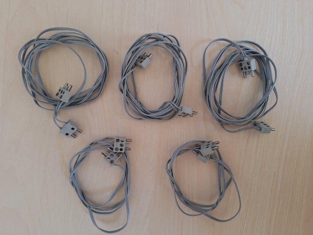 * Lego: 12 volt trein snoeren / 5 x snoer, draad, kabel *, Gebruikt, Overige thema's, Lego, Ophalen of Verzenden