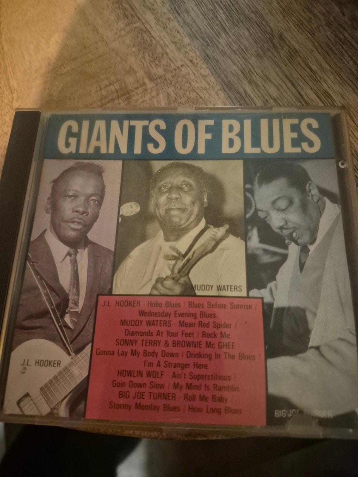 Giants of Blues CD - J.L. Hooker, Muddy Waters, Howlin' Wolf, Gebruikt, Ophalen of Verzenden, Blues, Inclusief doosje