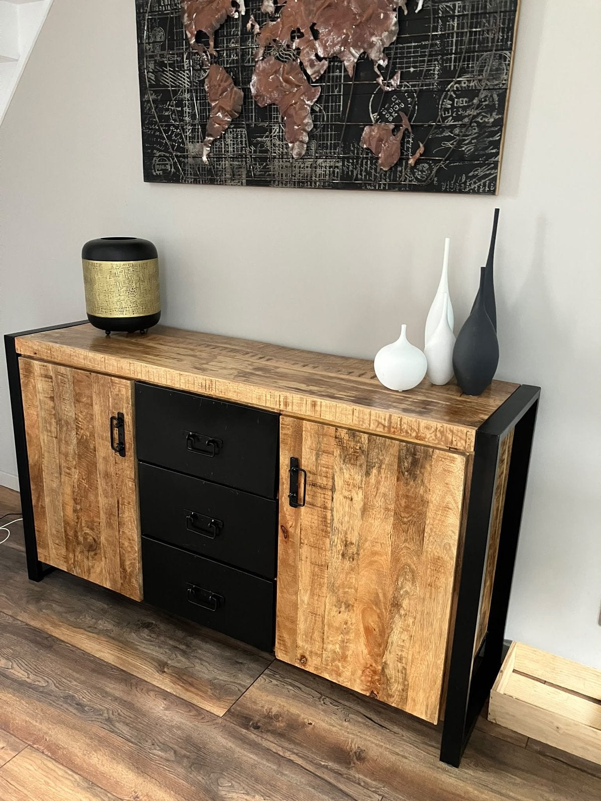 Mango houten kast, Ophalen, Gebruikt
