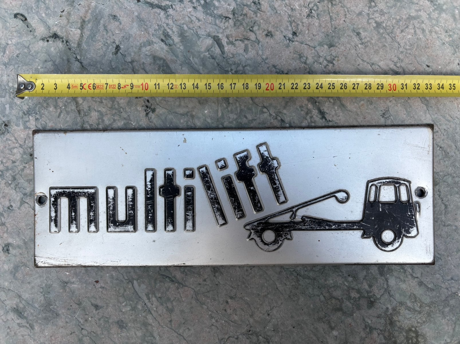 Multilift metalen bordje, Ophalen of Verzenden, Nieuw