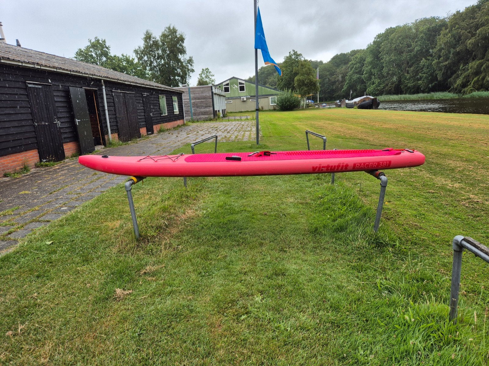 Virtufit Supboard Racer 381 Rood inclusief accessoires, Ophalen, Zo goed als nieuw, SUP-boards