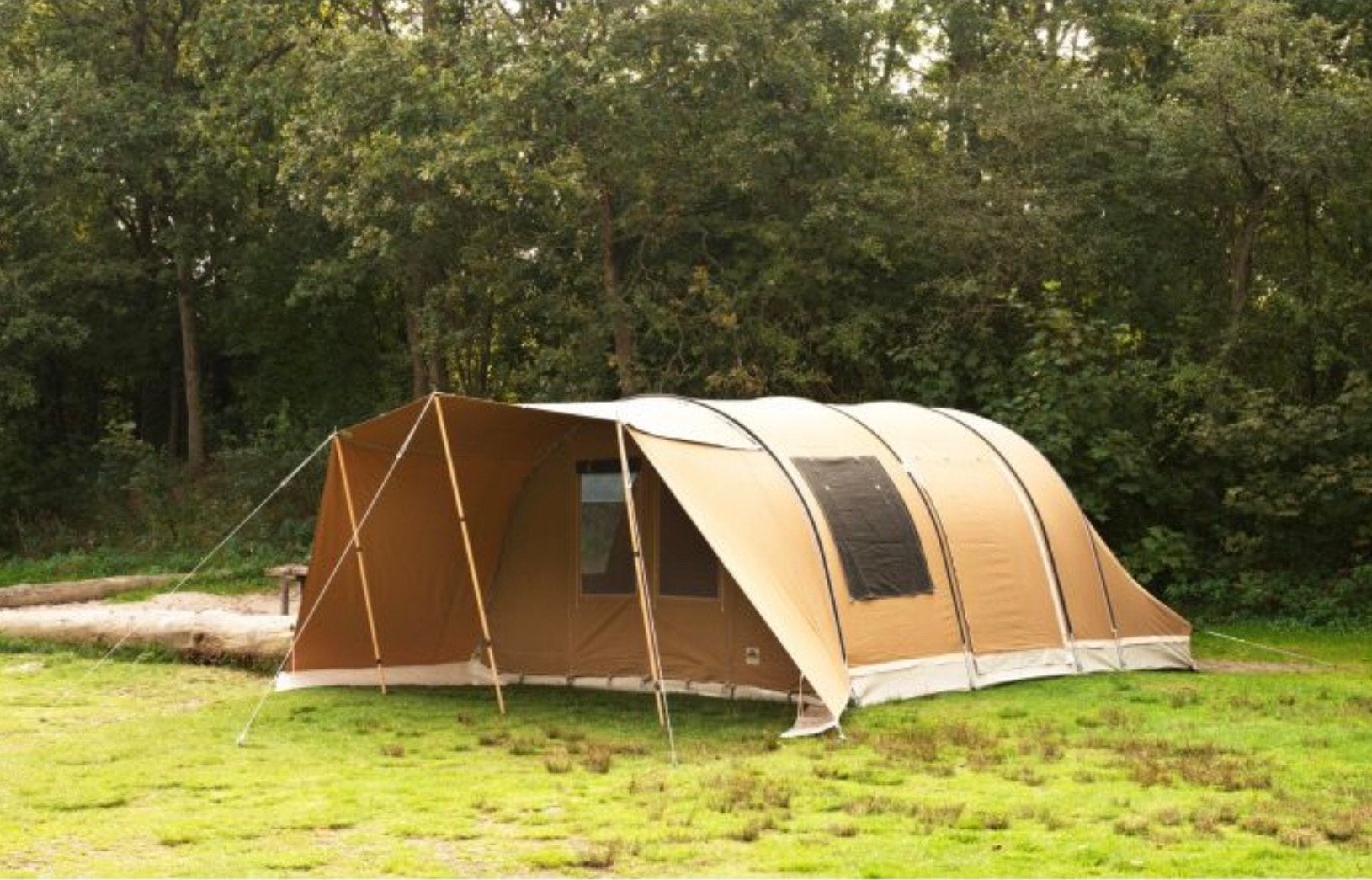 Karsten 3600 gezins/ tunneltent inclusief combiluifel, Ophalen, Zo goed als nieuw, Tot en met 4