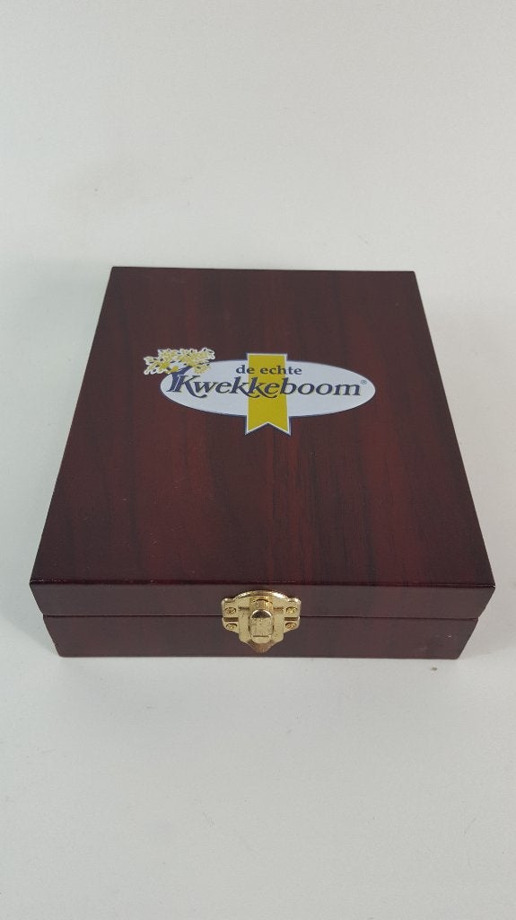 Wijnset giftset in houten kistje, De Echte Kwekkeboom. 2A7, Tweedehands verkoop, Tweedehands verkoop, Gebruikt, Ophalen of Verzenden