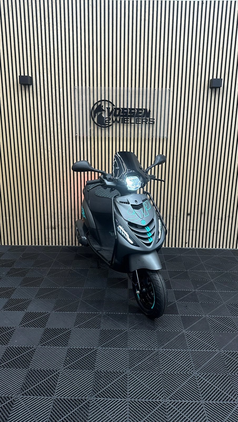 Piaggio Zip | Matt Grey & Mint Edition | 2021 | Euro 5, Fietsen en Brommers, Scooters | Piaggio, Zo goed als nieuw, Zip, Maximaal 45 km/u