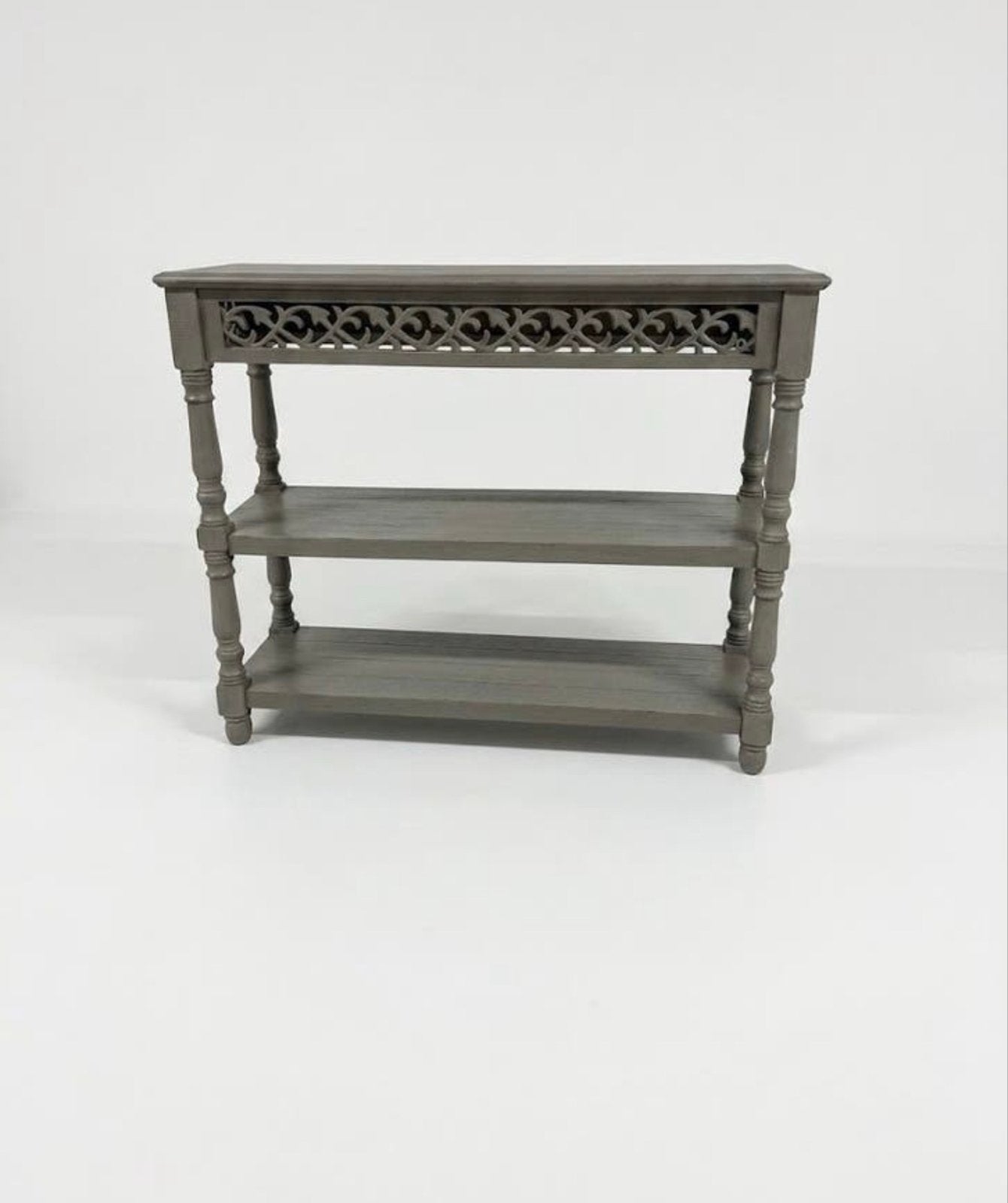Decoratieve houten console tafel met 3 planken, Ophalen, Nieuw, 75 cm of meer, 60 cm of meer