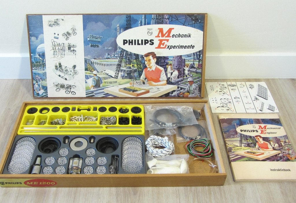 Philips Bouwdoos ME-1200, Antiek en Kunst, Antiek | Speelgoed, Ophalen of Verzenden