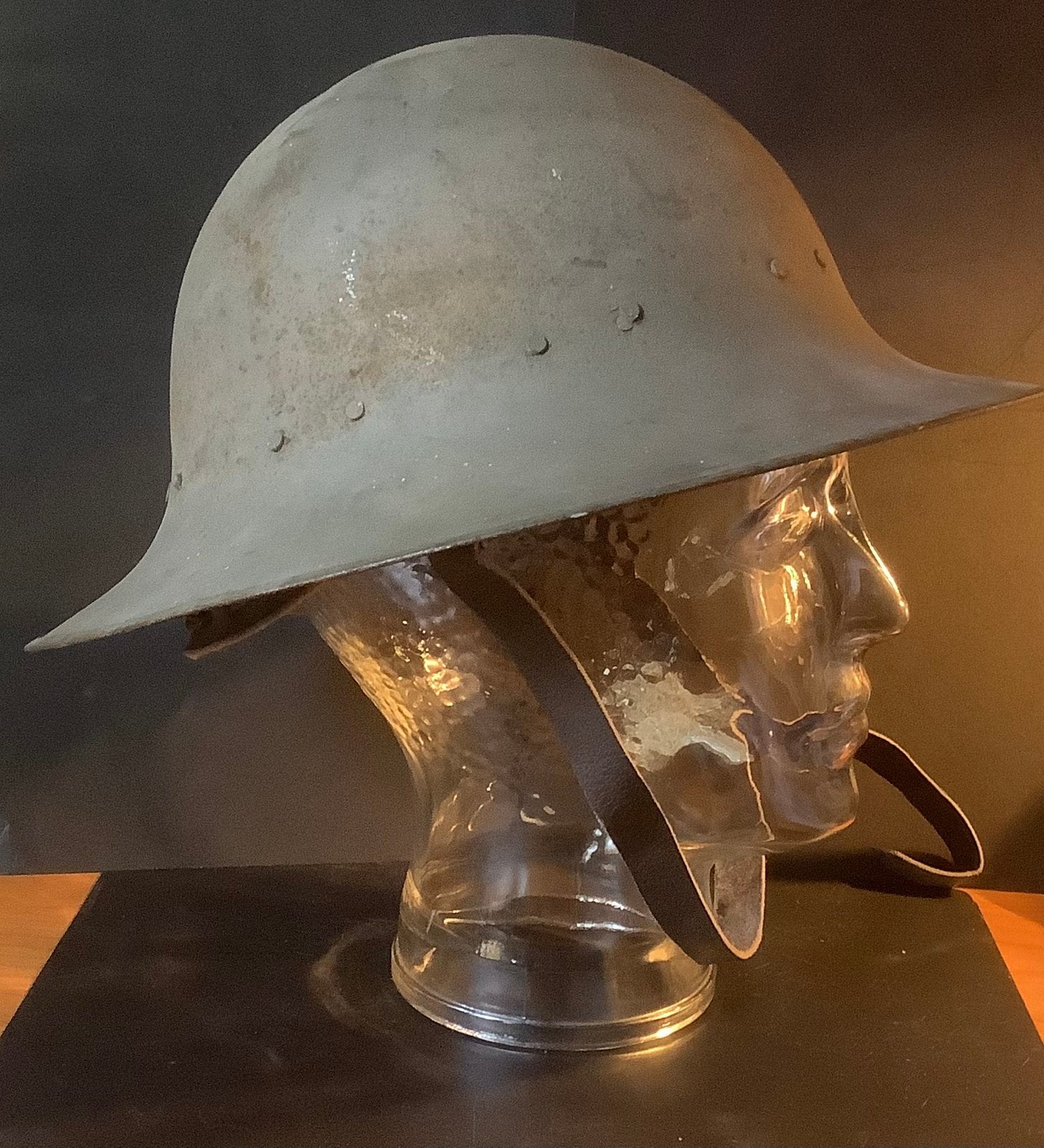 Helm, Helmet, Wo2, ww2, Zuckerman, BB, oorlog, Origineel, Verzamelen, Ophalen of Verzenden, Overige soorten, Nederland, Helm of Baret
