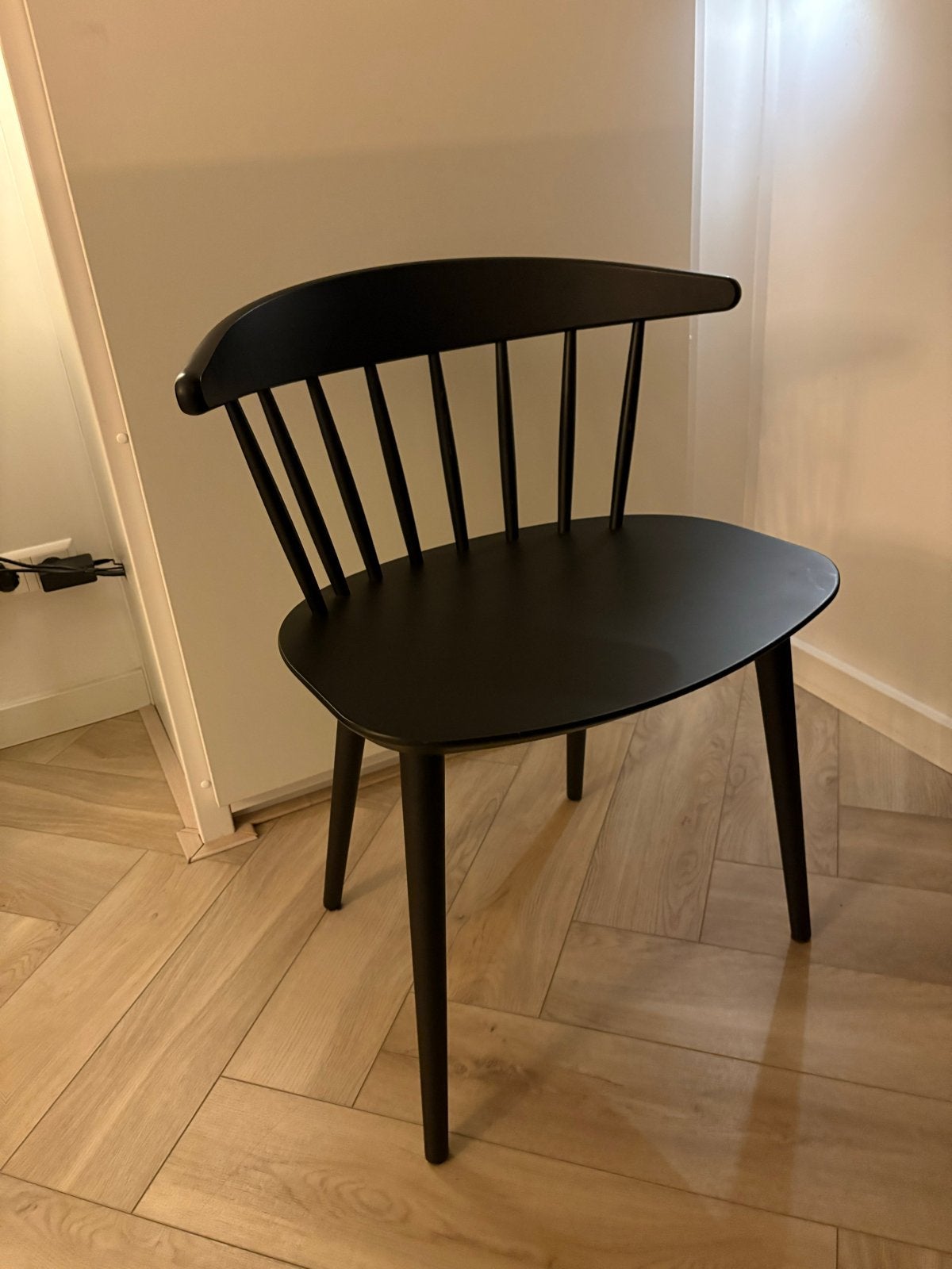 HAY J104 Stoel Zwart - Scandinavisch Design, Ophalen, Zwart, Zo goed als nieuw, Eén