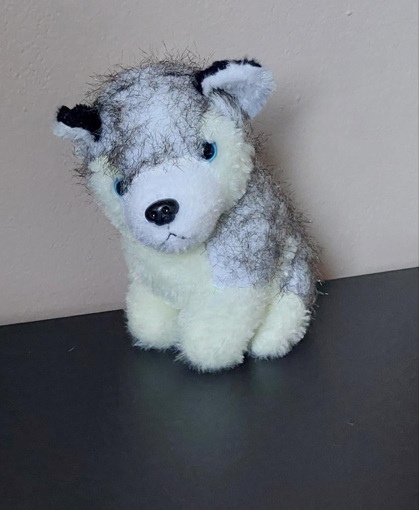 Schattige Husky Knuffel, Ophalen, Overige merken, Overige karakters, Grijs