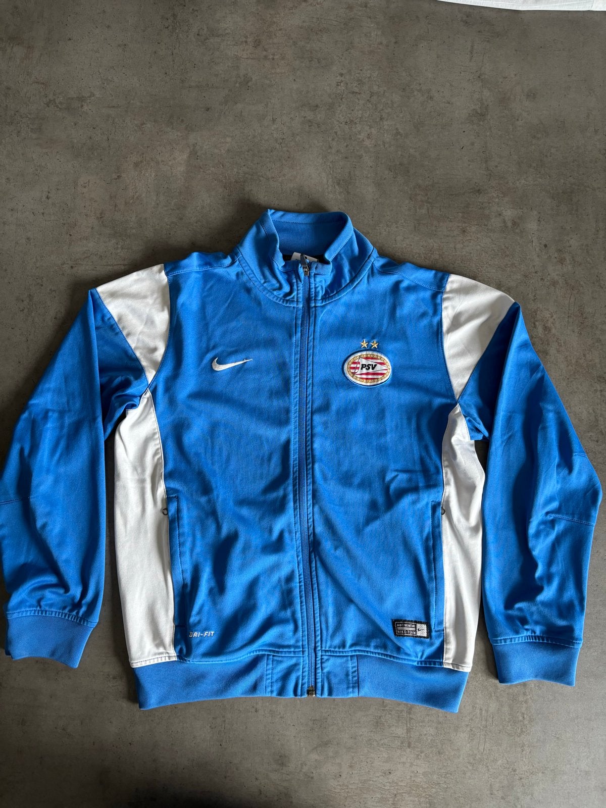 Nike PSV Trainingsjack - Blauw/Wit - Maat L 147-158 cm, Ophalen of Verzenden, Gebruikt, Jongen, Sport- of Zwemkleding