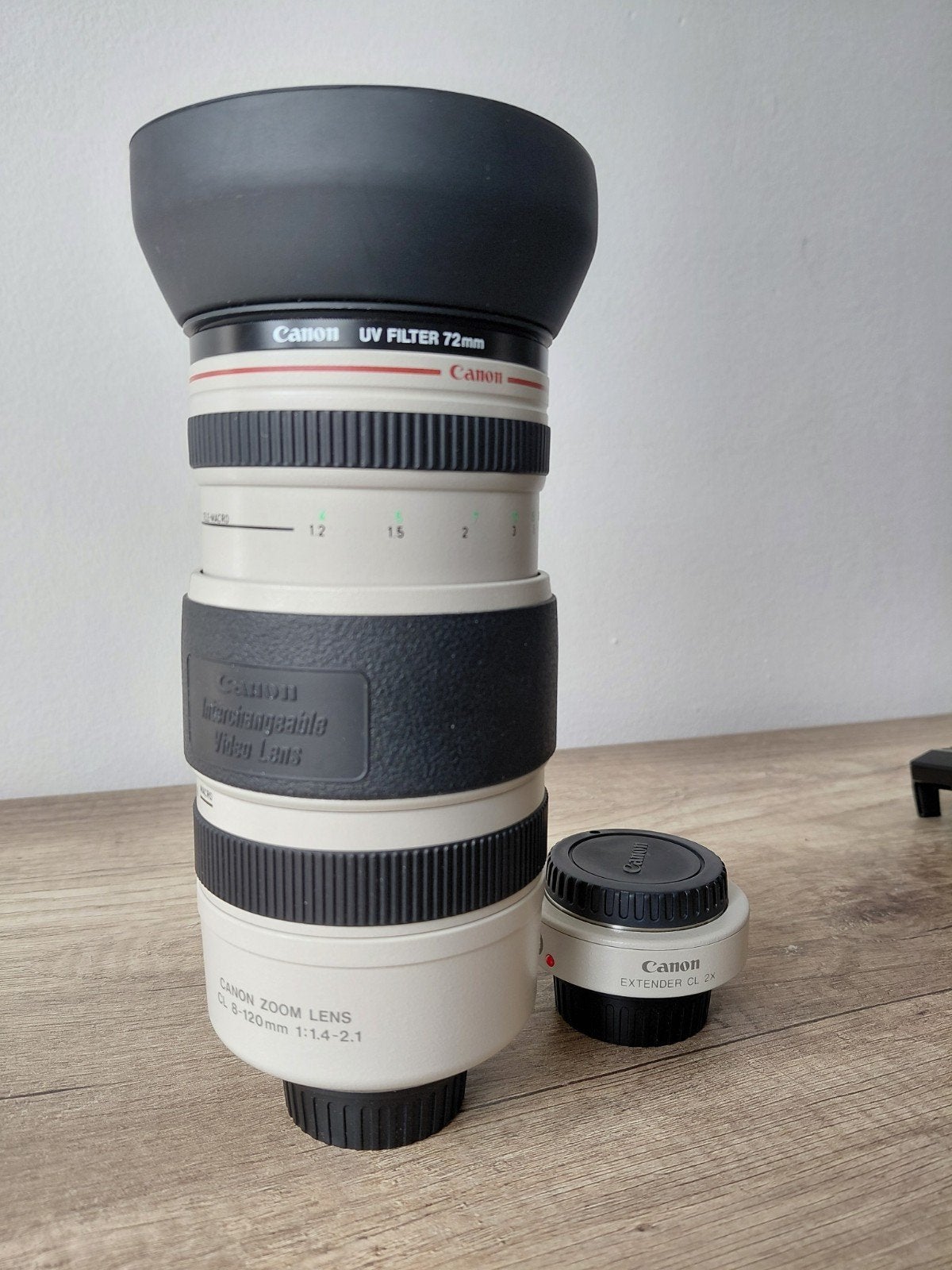 Canon Zoom Lens CL 8-120mm met Extender CL 2X, Canon, Zoom, Telelens, Ophalen of Verzenden