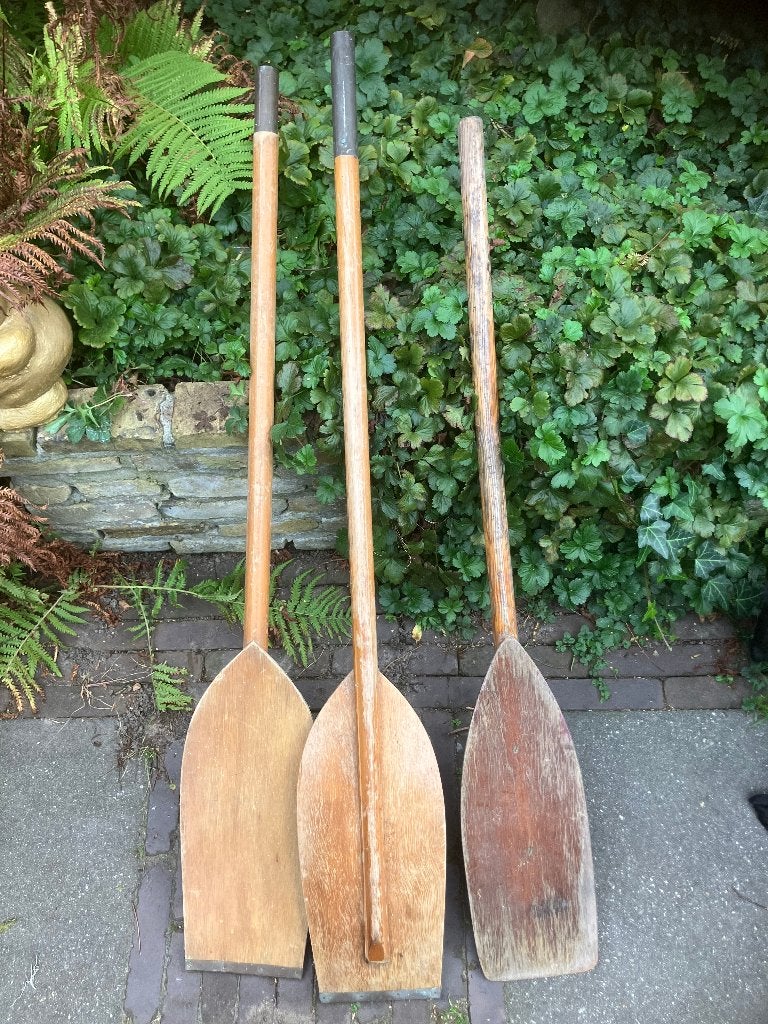 Houten peddels voor kano en kajak - set en losse peddel, Ophalen of Verzenden, Gebruikt, Enkelbladige peddel