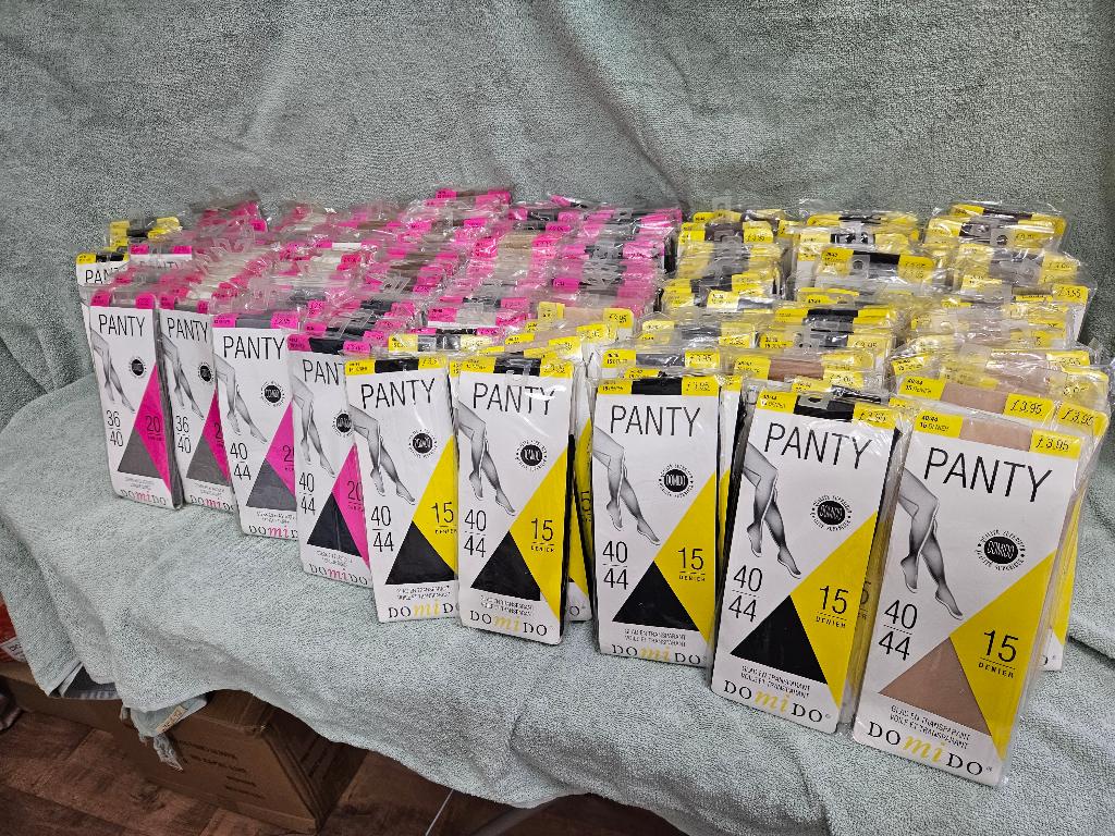 Partij van +/- 200stuks Domido panty zie beschrijving, Overige kleuren, Domido, Verzenden, Nieuw