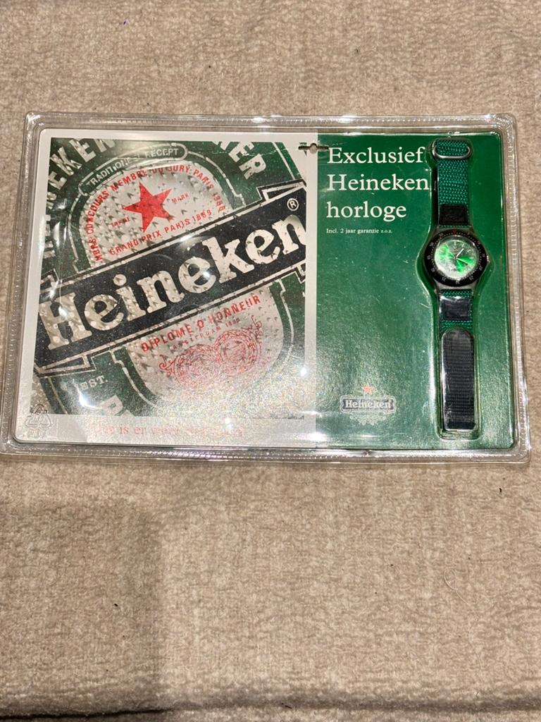 Exclusief Heineken horloge - Nieuw in verpakking, Ophalen of Verzenden, Nieuw, Overige typen, Heineken