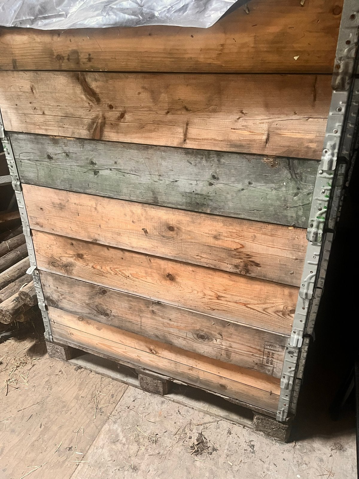 Houten Pallet Opzetrand 120x80x20 cm, Ophalen, Gebruikt, 100 cm of meer, Opvouwbaar