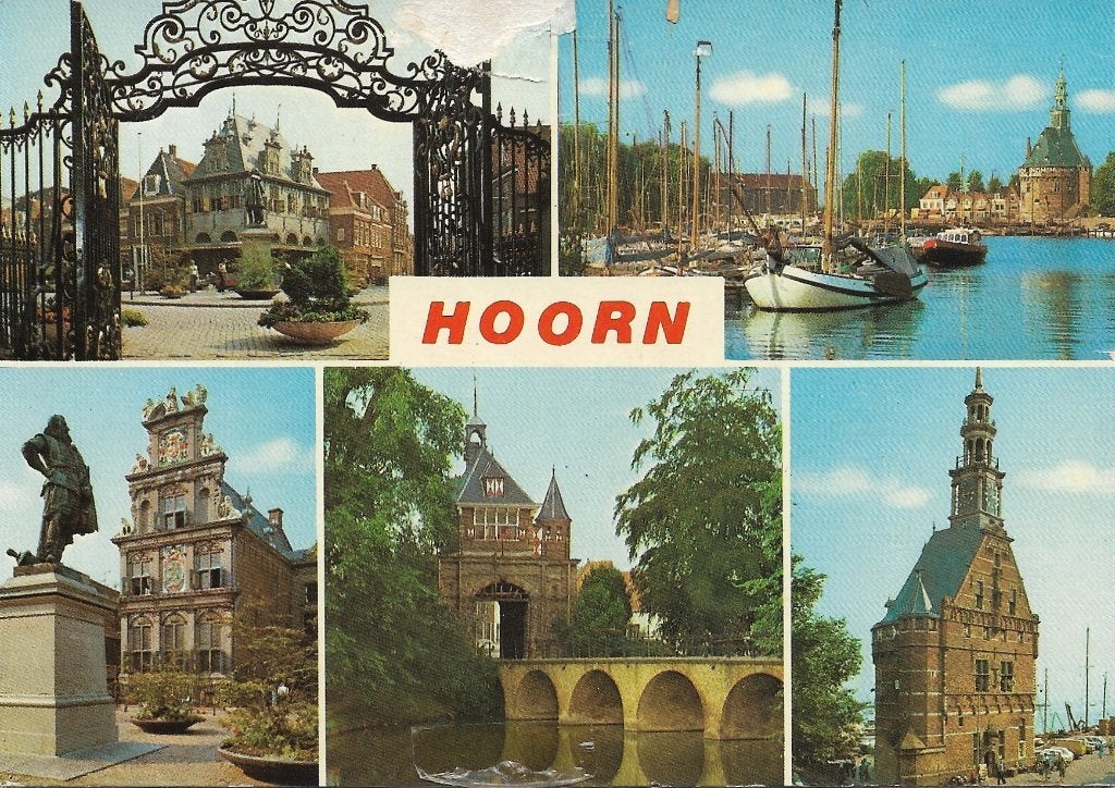 Ansichtkaart  	Hoorn	5-luik	Waaggebouw, Verzenden, 1980 tot heden, Gelopen, Noord-Holland