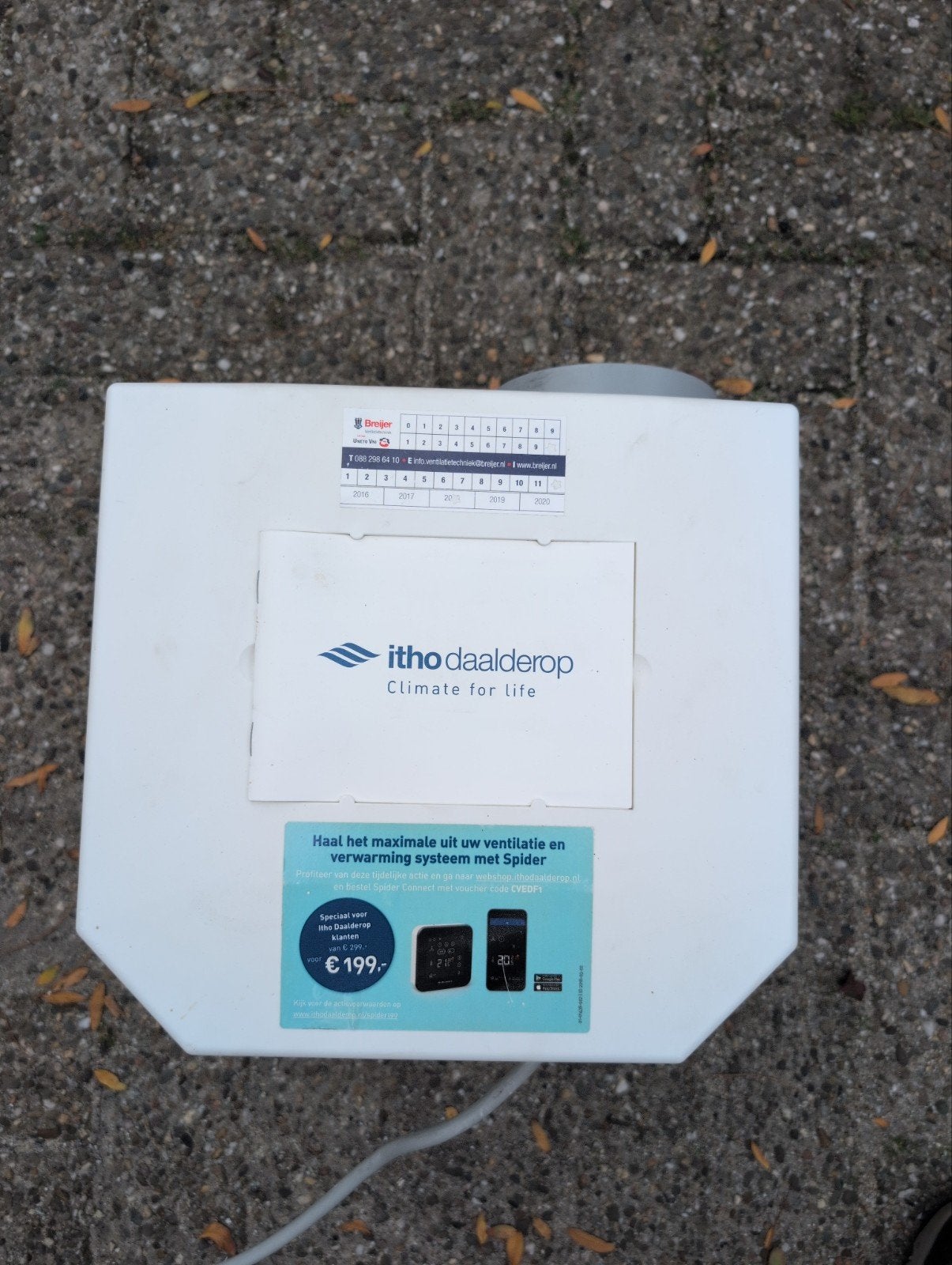 Itho Daalderop CVE-S ECO HP Ventilator Afzuiger, Doe-het-zelf en Verbouw, Ophalen of Verzenden