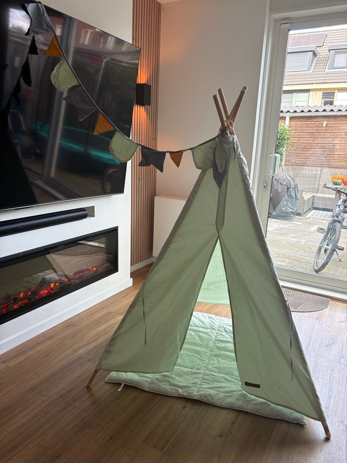 Leuke speelgoed tipi tent voor kinderen, Ophalen of Verzenden, Zo goed als nieuw, Hout