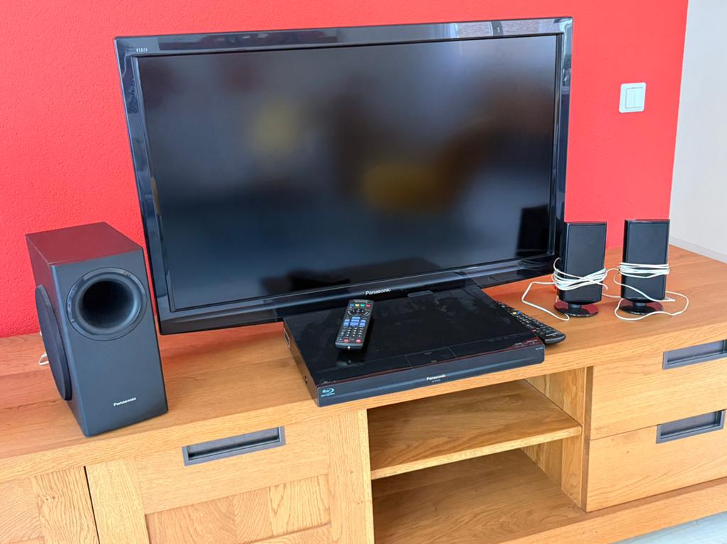 Panasonic tv en blu ray speler, Ophalen, Gebruikt, Panasonic, 50 Hz