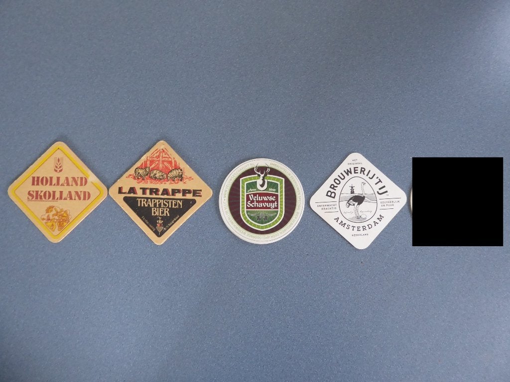 4 verschillende bier viltjes diverse merken 2, Ophalen of Verzenden, Gebruikt, Viltje(s), Overige merken