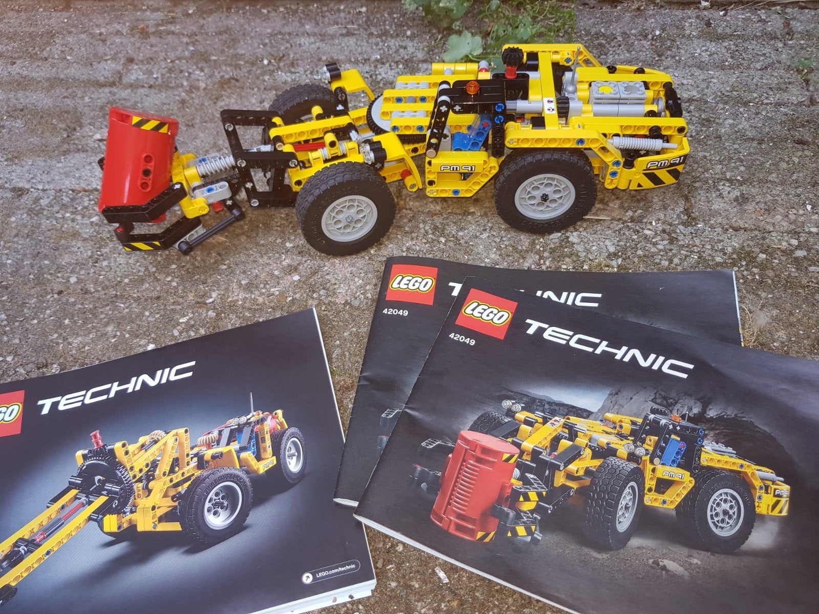 Lego Technic 42049 Mijnlader met instructies, Lego, Compleet, Ophalen of Verzenden, Zo goed als nieuw